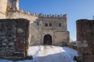 Boskovice castle in winter