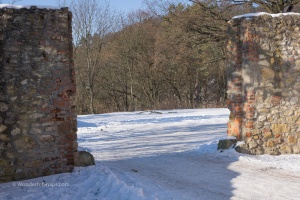 Boskovice castle in winter