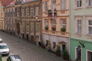 Loket castle and cloudy sky