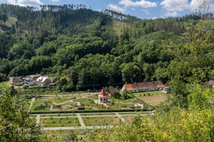 Pernstej castle, view from the garden
